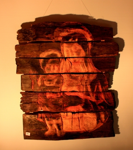 Schindelbild - Muttergottes mit Jesuskind Schindelbild - Muttergottes mit Jesuskind